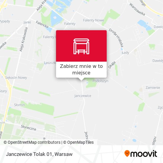 Mapa Janczewice Tolak