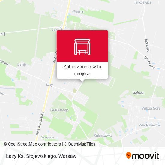 Mapa Łazy Ks. Słojewskiego