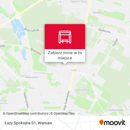 Mapa Łazy Spokojna