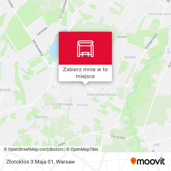 Mapa Złotokłos 3 Maja 01