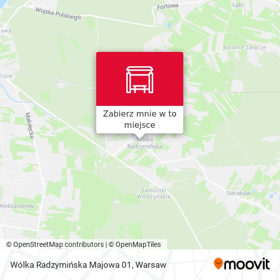 Mapa Wólka Radzymińska Majowa 01