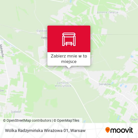 Mapa Wólka Radzymińska Wirażowa 01