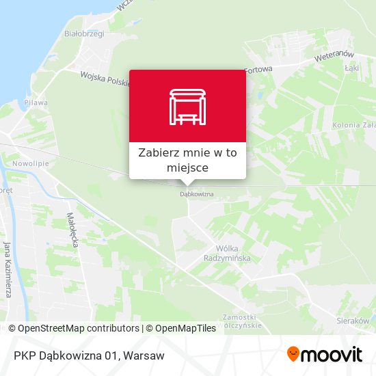 Mapa PKP Dąbkowizna