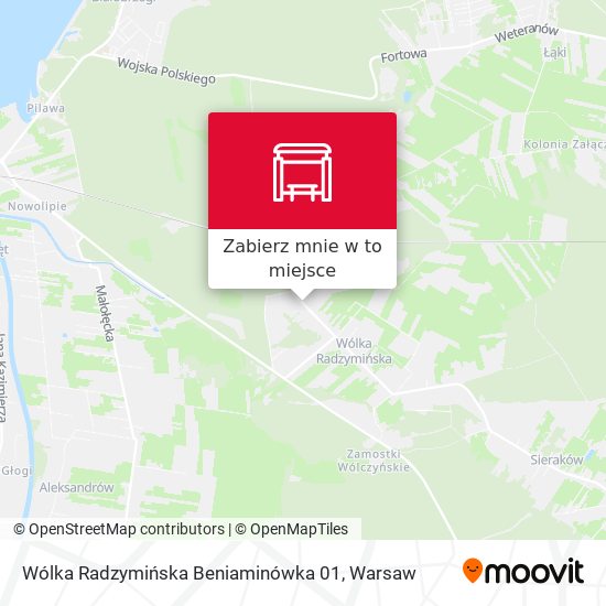 Mapa Wólka Radzymińska Beniaminówka 01