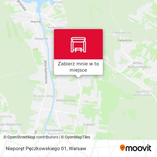 Mapa Nieporęt Pęczkowskiego