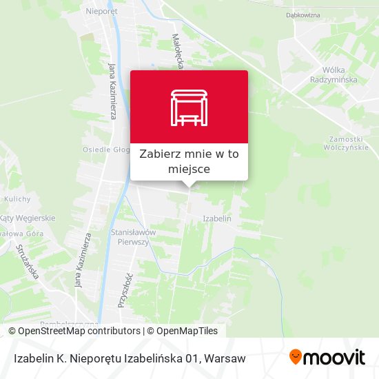 Mapa Izabelin K. Nieporętu Izabelińska 01