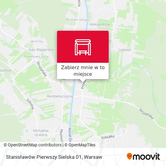 Mapa Stanisławów Pierwszy Sielska 01