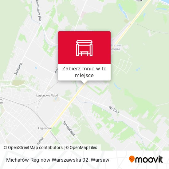 Mapa Michałów-Reginów Warszawska 02