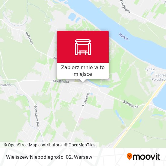 Mapa Wieliszew Niepodległości