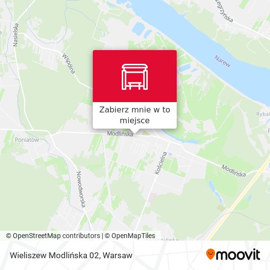 Mapa Wieliszew Modlińska