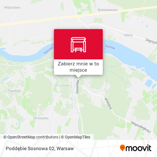 Mapa Poddębie Sosnowa 02