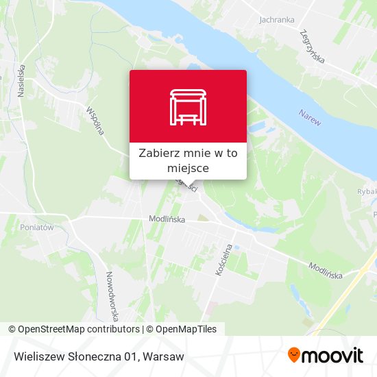 Mapa Wieliszew Słoneczna