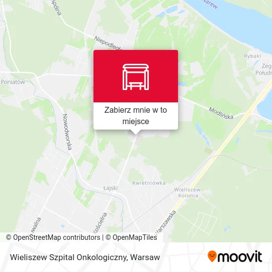 Mapa Wieliszew Szpital Onkologiczny