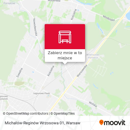 Mapa Michałów-Reginów Wrzosowa 01