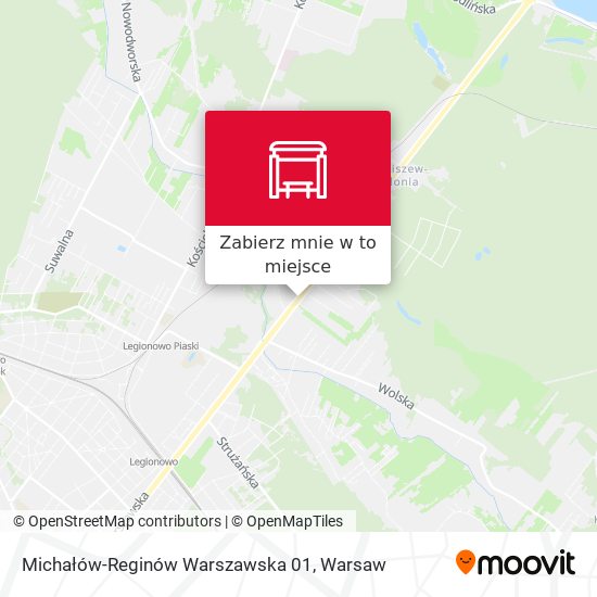 Mapa Michałów-Reginów Warszawska 01