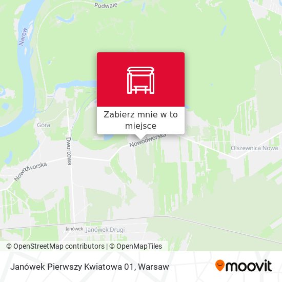 Mapa Janówek Pierwszy Kwiatowa