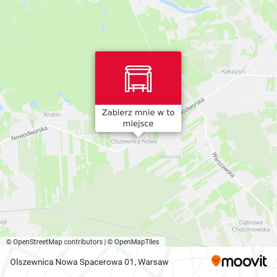 Mapa Olszewnica Nowa Spacerowa