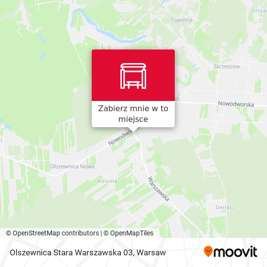 Mapa Olszewnica Stara Warszawska