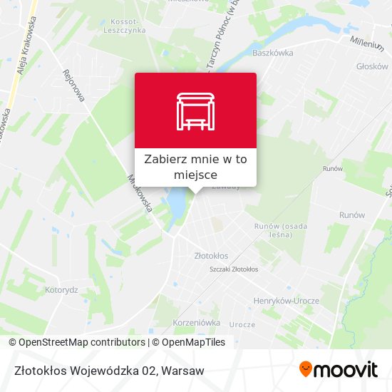 Mapa Złotokłos Wojewódzka 02