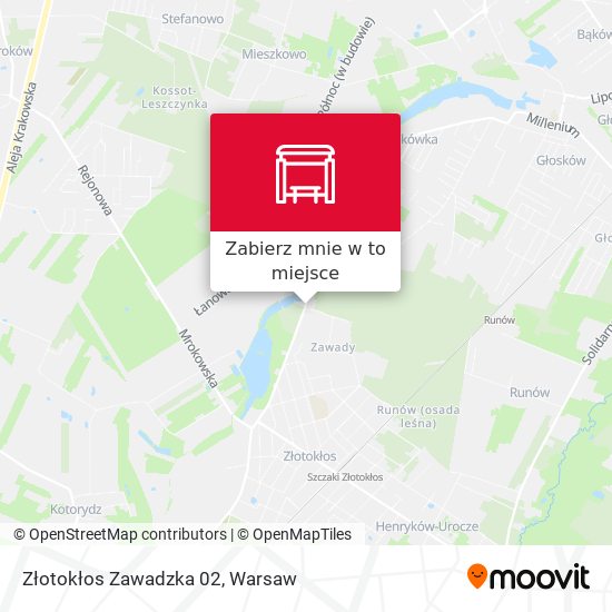 Mapa Złotokłos Zawadzka 02