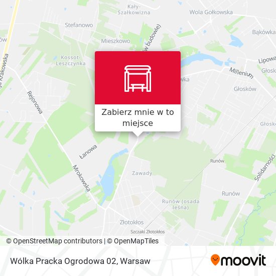 Mapa Wólka Pracka Ogrodowa 02