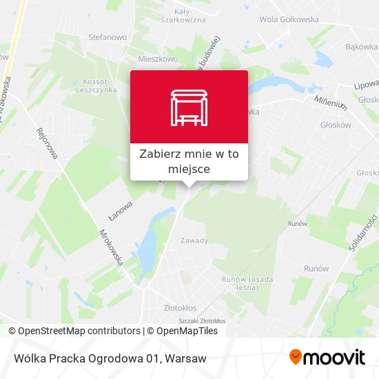 Mapa Wólka Pracka Ogrodowa 01