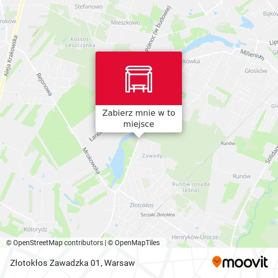 Mapa Złotokłos Zawadzka 01