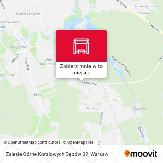 Mapa Zalesie Górne Koralowych Dębów 02