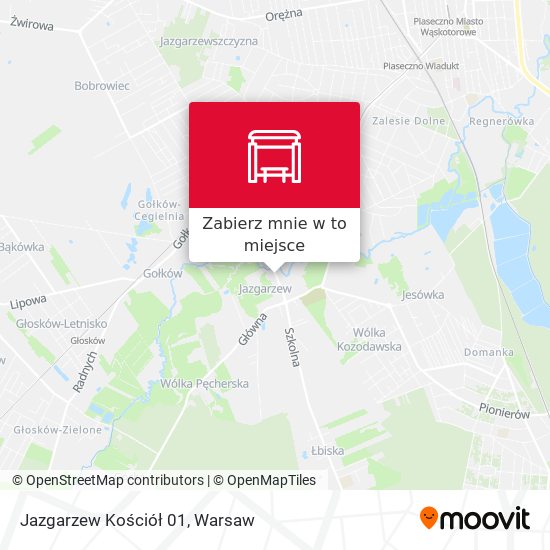 Mapa Jazgarzew Kościół 01