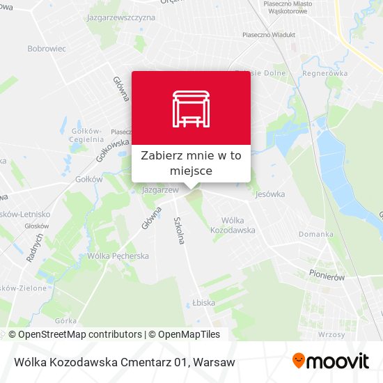 Mapa Wólka Kozodawska Cmentarz 01