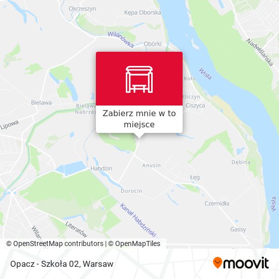 Mapa Opacz-Szkoła