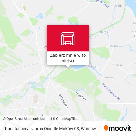 Mapa Konstancin-Jeziorna Osiedle Mirków 03