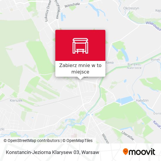 Mapa Konstancin-Jeziorna Klarysew