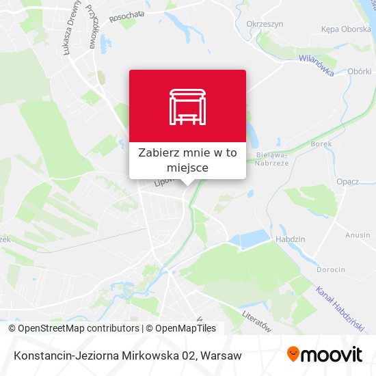 Mapa Konstancin-Jeziorna Mirkowska 02