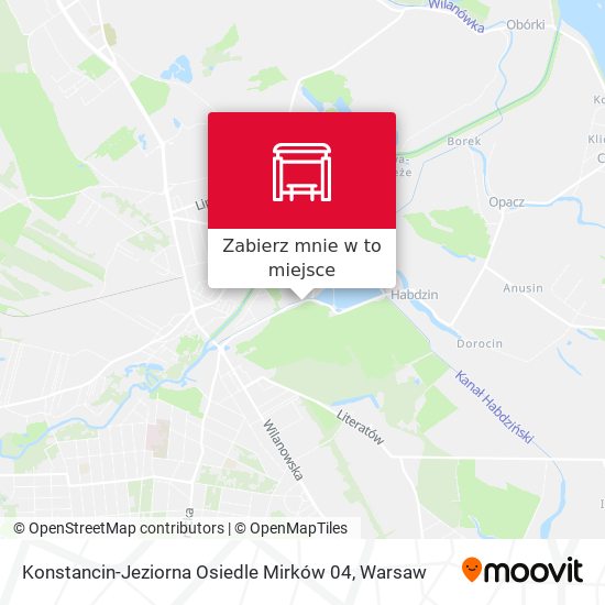 Mapa Konstancin-Jeziorna Osiedle Mirków 04