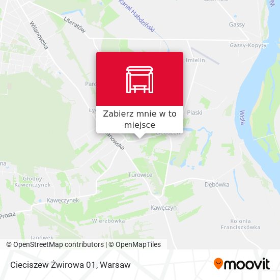 Mapa Cieciszew Żwirowa