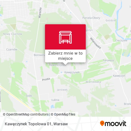 Mapa Kawęczynek Topolowa