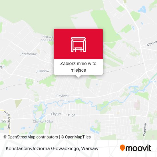 Mapa Konstancin-Jeziorna Głowackiego