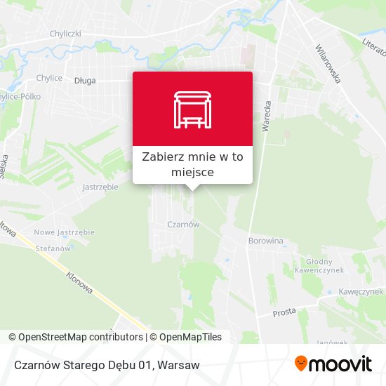 Mapa Czarnów Starego Dębu