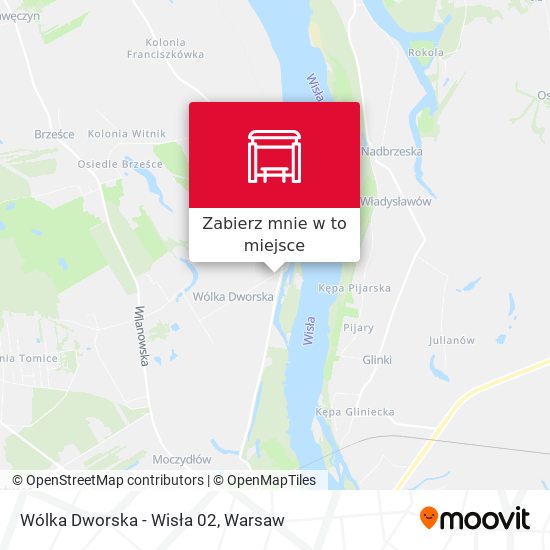 Mapa Wólka Dworska - Wisła 02