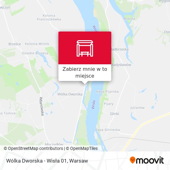 Mapa Wólka Dworska - Wisła 01