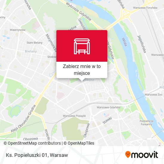 Mapa Ks. Popiełuszki