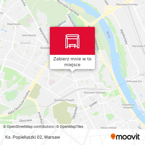 Mapa Ks. Popiełuszki