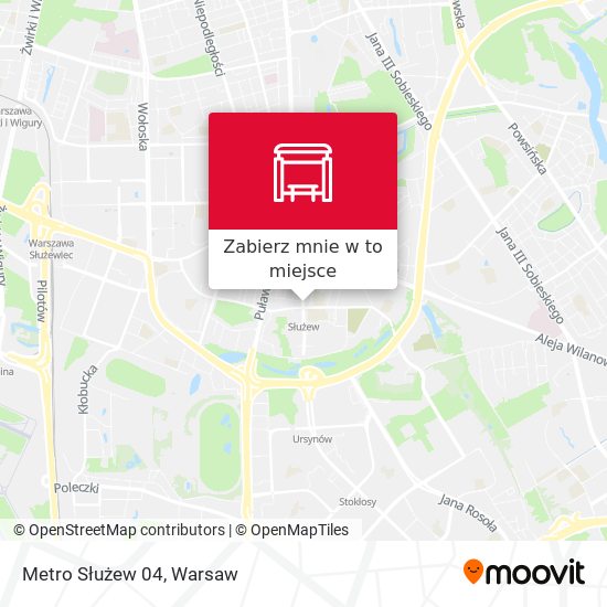 Mapa Metro Służew