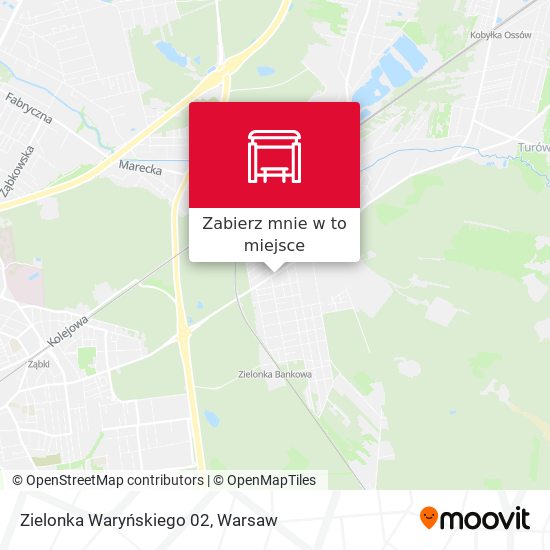 Mapa Zielonka Waryńskiego