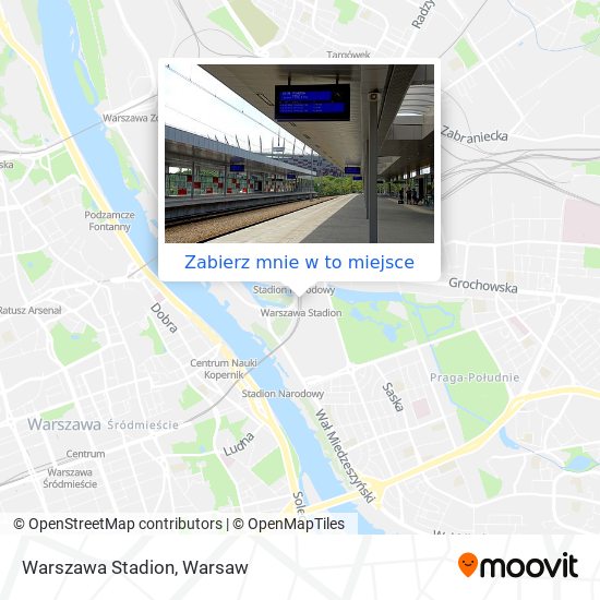 Mapa Warszawa Stadion