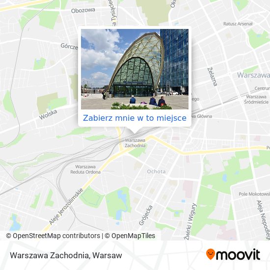 Mapa Warszawa Zachodnia