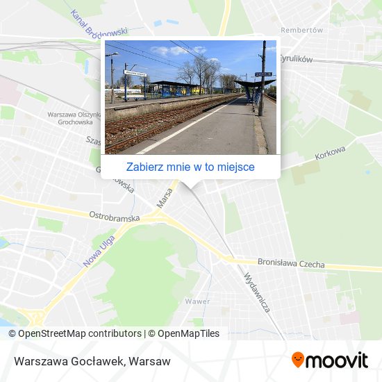 Mapa Warszawa Gocławek