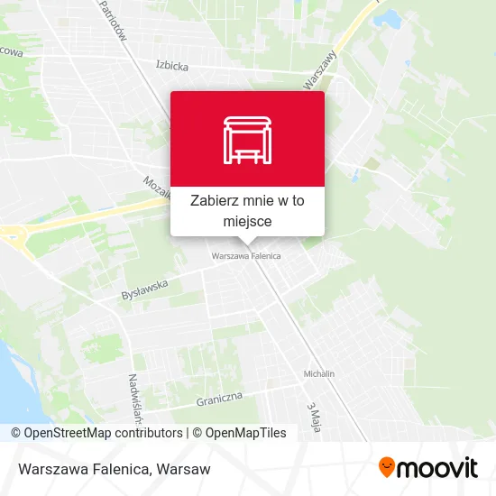 Mapa Warszawa Falenica