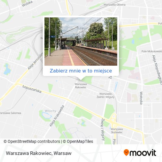 Mapa Warszawa Rakowiec